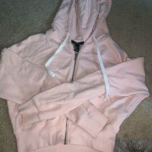 Forever 21 Light Pink Cropped Jacket